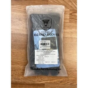 Ozero Winter Gloves Unisex‎ Size Small Black Deerskin Suede Leather/Polar Fleece